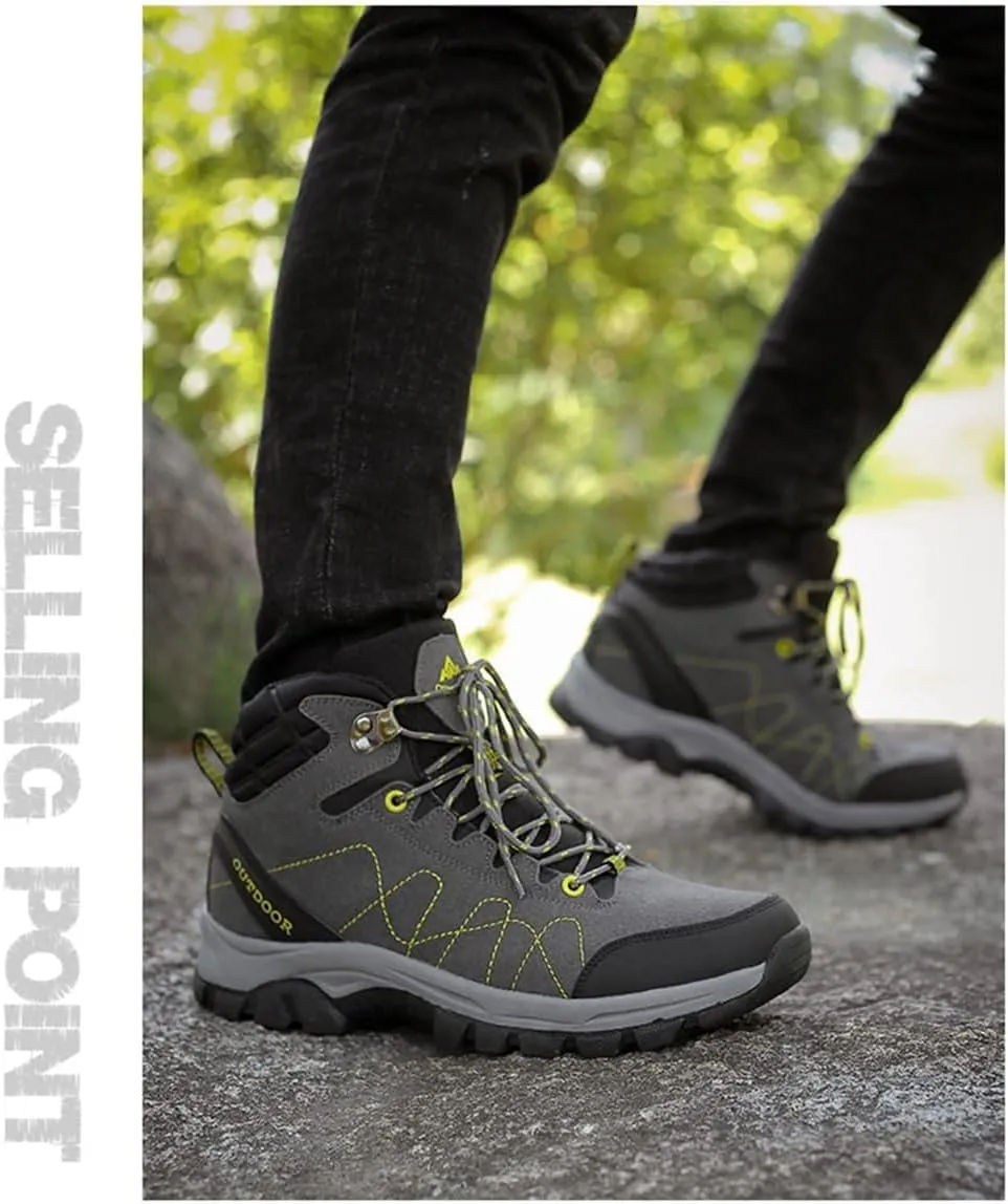 Men's Hiking Shoes Waterproof Anti Slip Hiking Boots Outdoor Lightweight Trekking Sneakers