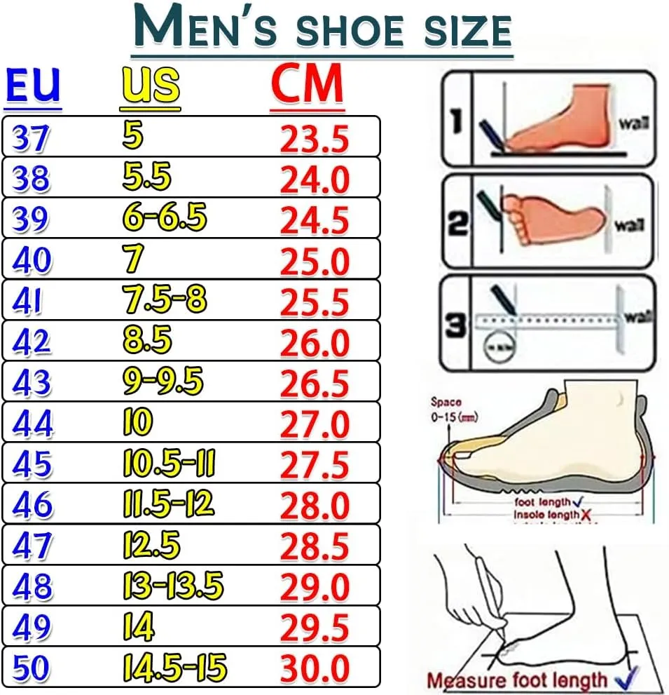 Men's Outdoor Lightweight Breathable Orthopedic Hiking Shoes,Comfortable Trekking Work Shoes for All Season,Waterproof Non-Slip Rubber Outsole