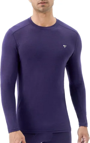 Men’s Smart Thermal Base Layer - Long Sleeve Shirt with Temperature Regulation for Athletic, Hiking, Running