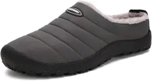 Men's Women's Indoor Outdoor Warm Velvet Winter Slippers for Home Street Walking
