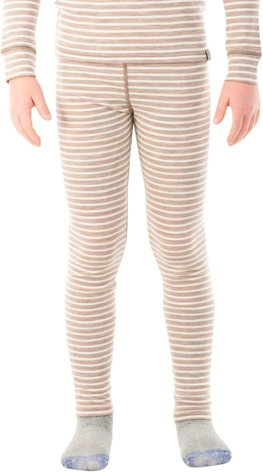 MERIWOOL Kids Unisex Thermal Bottoms Midweight Merino Wool Base Layer