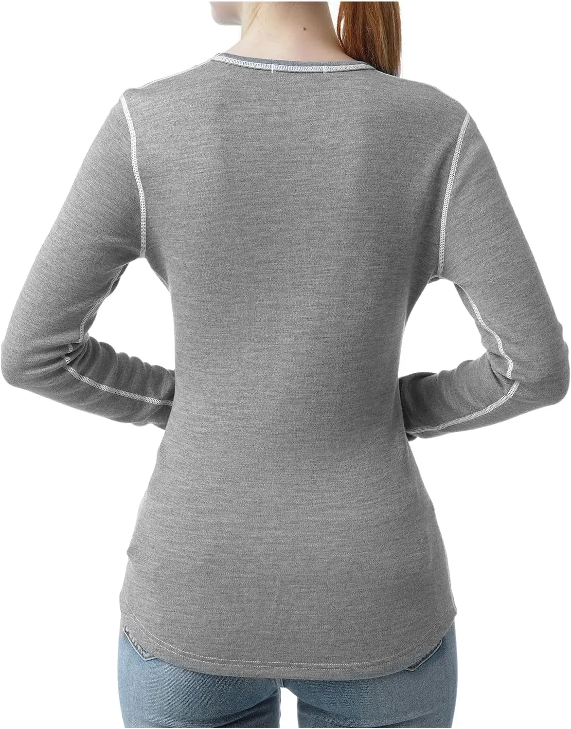MERIWOOL Womens Base Layer 100% Merino Wool Heavyweight 400g Thermal Shirt for Women