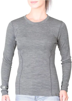 MERIWOOL Womens Base Layer 100% Merino Wool Midweight Long Sleeve Thermal Shirt