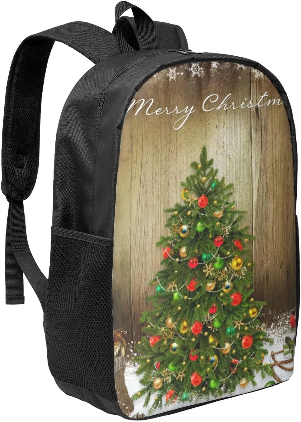 Merry Christmas Xmas Backpack, 17 Inch Travel Business Laptop Backpack For Women Men