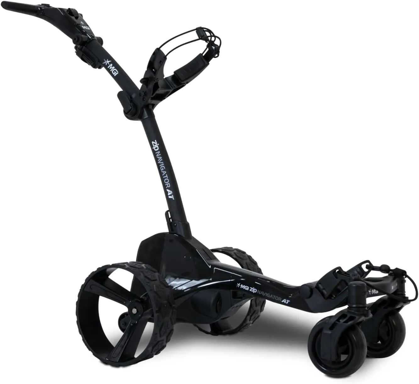 MGI Zip Navigator All Terrain Electric Golf Cart - 36 Hole Battery - Remote Control - (Drink, Umbrella, GPS-Phone)