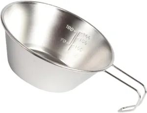 Mikikit Stainless Steel Salad Bowl Foldable Cups Portable Water Camping Mug Camping Accessories Wine Cup
