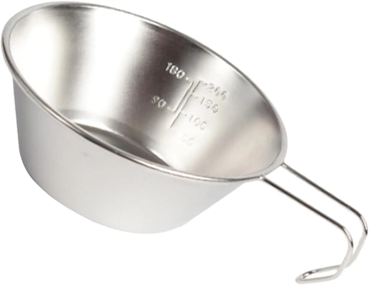 Mikikit Stainless Steel Salad Bowl Foldable Cups Portable Water Camping Mug Camping Accessories Wine Cup