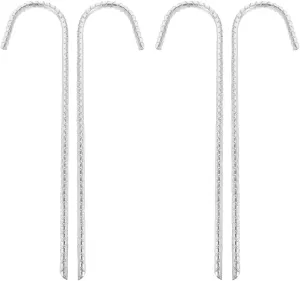 Milisten 4Pcs Heavy Duty Pegs for Secure Ground Anchoring for Camping Hiking and Beach Use Portable and Lightweight Design for Easy Setup