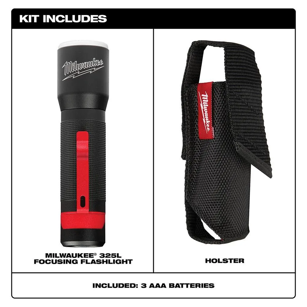 Milwaukee 2107S LED Focusing Flashlight with Holster