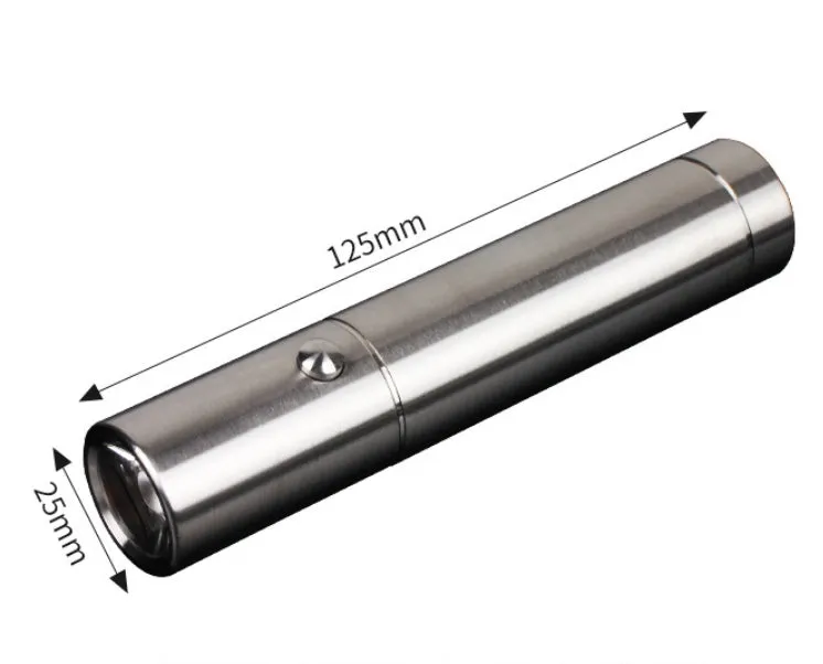 Mini High-grade Stainless Steel 100000Lumens XPG Tactical Flashlight With 18650 Li-ion Battery High Endurance 20 Years of Use