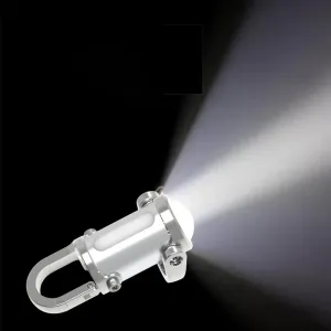 mini Keyring Rechargeable Torch protable EDC Gear and Gadgets Flashlight Waterproof Outdoor Emergency Power Bank 1200 Lumens Ultra-Bright (Silver