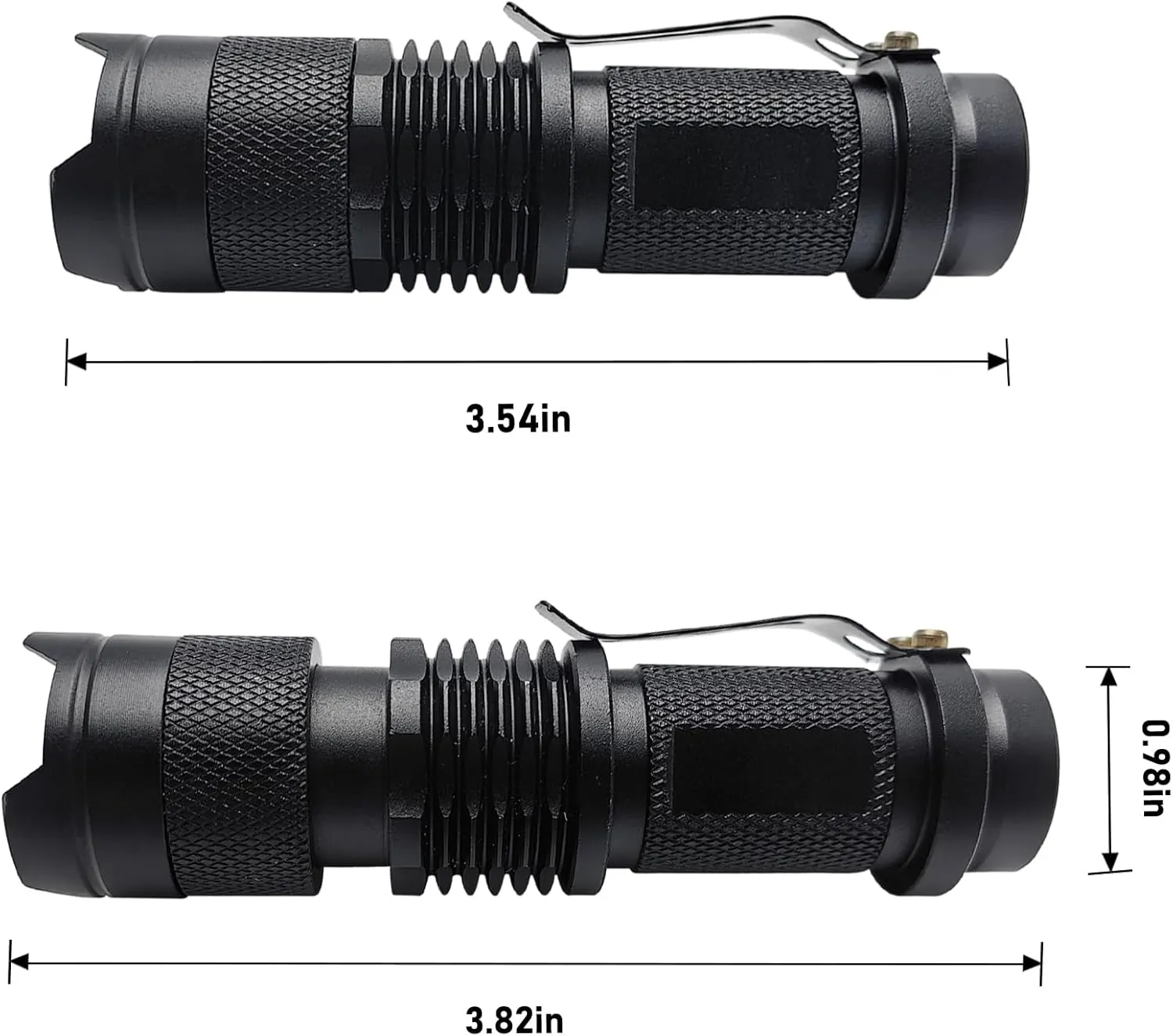 Mini Red Flashlight, Low-Lumen Compact Red Light Flashlight Portable Zoomable for Night Vision Short-Range Illumination,2-Pack