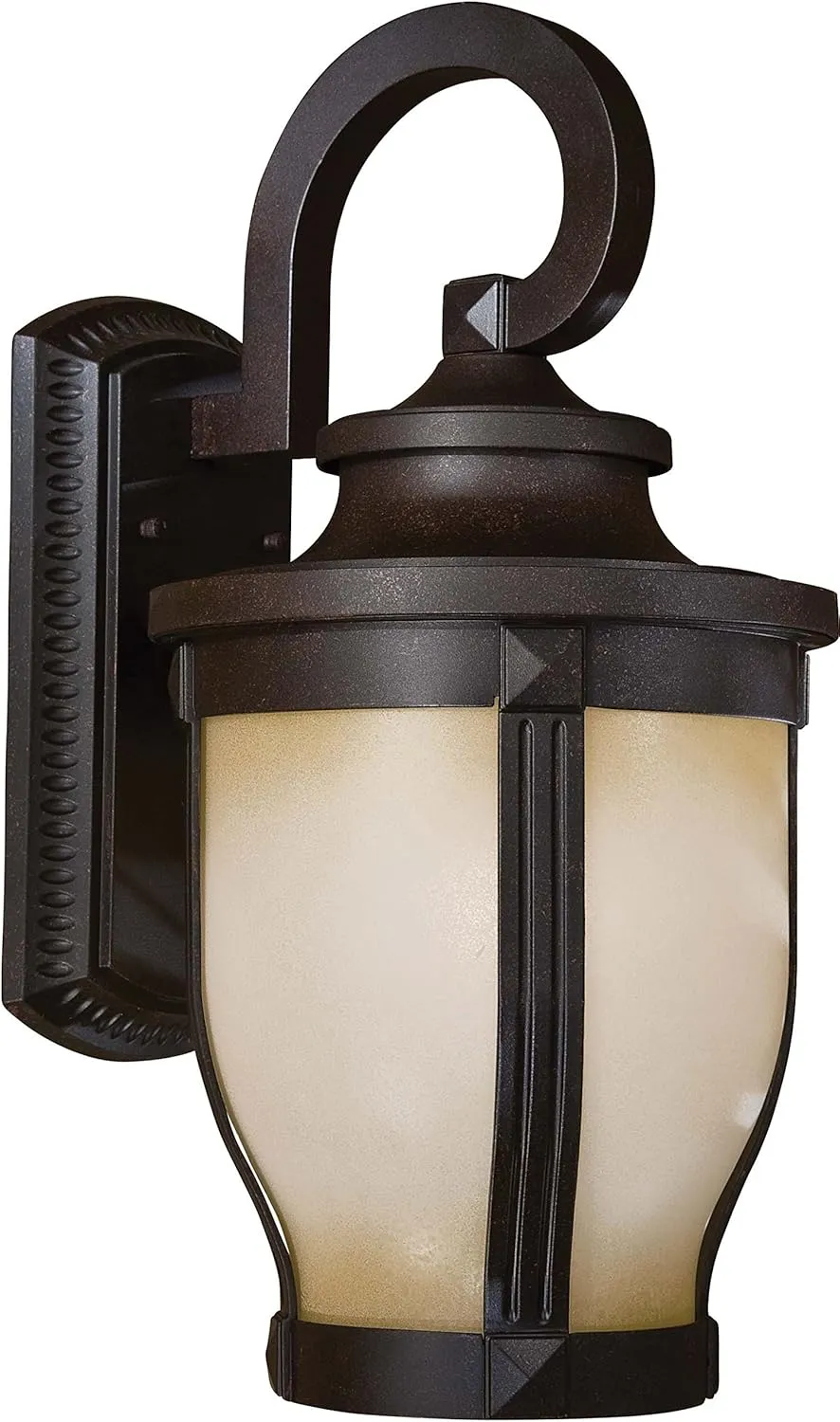 Minka Lavery Outdoor Wall Light 8763-166-PL Merrimack Exterior Wall Lantern, 13 Watts Fluorescent, Bronze