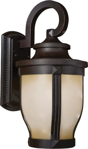 Minka Lavery Outdoor Wall Light 8763-166-PL Merrimack Exterior Wall Lantern, 13 Watts Fluorescent, Bronze