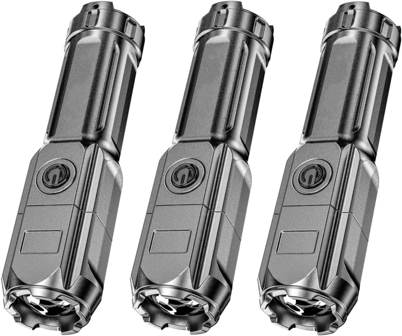 MODOAO LED Flashlight 3 Modes USB Rechargeable Handheld Flashlights 10pack Telescopic Zoomable for Camping, Hiking, Walking,Zoomable Powerful Emergency Flashlights