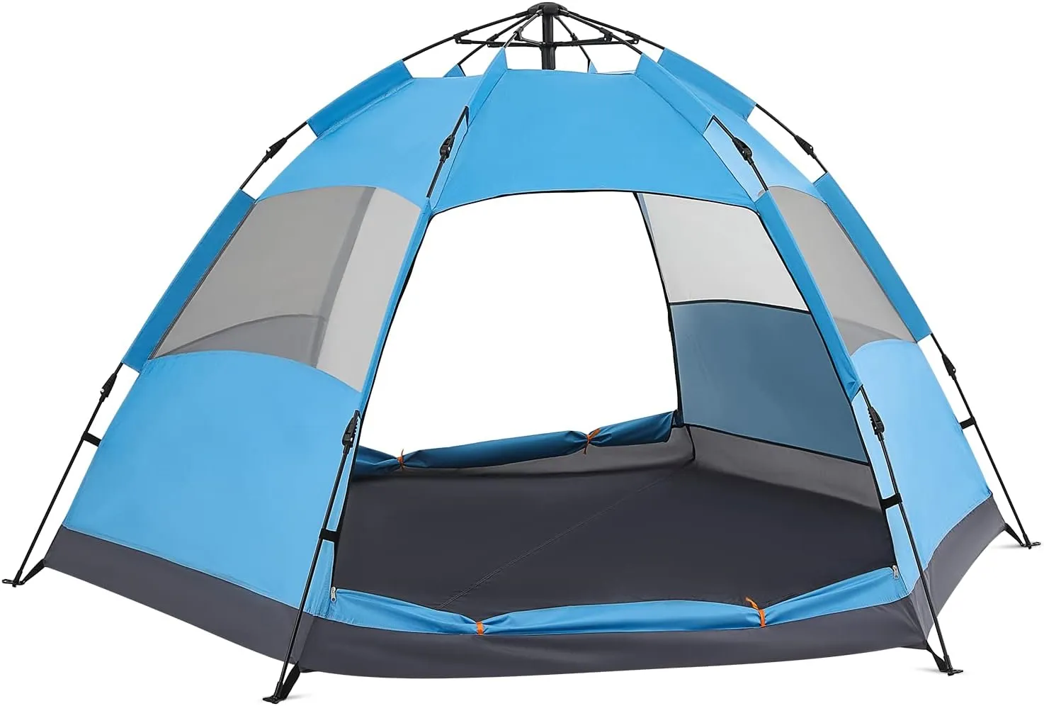MoNiBloom Camping Tent 1-2 Person Dome Tent Ultralight Easy Set Up and Carry Family Tent Backpacking Portable Lightweight Tent for Outdoor Beach Backpacking Hiking Car Trip, Blue