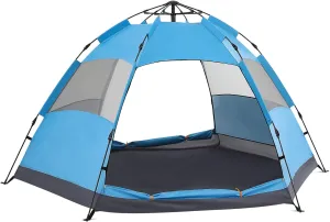 MoNiBloom Camping Tent 1-2 Person Dome Tent Ultralight Easy Set Up and Carry Family Tent Backpacking Portable Lightweight Tent for Outdoor Beach Backpacking Hiking Car Trip, Blue