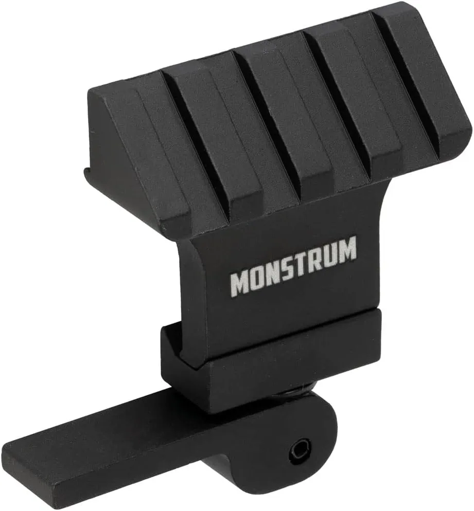 Montrum 45 Degree Offset Picatinny Rail Mount with Quick Detach