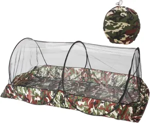 mosquitoo Net Tent - Foldable Outdoor Travel Shelter for Single or Double Person, Quick Setup Mesh Tent with Carry Bag | Compact Protection for Camping, Hiking, Climbing, Backpacking, Jungle
