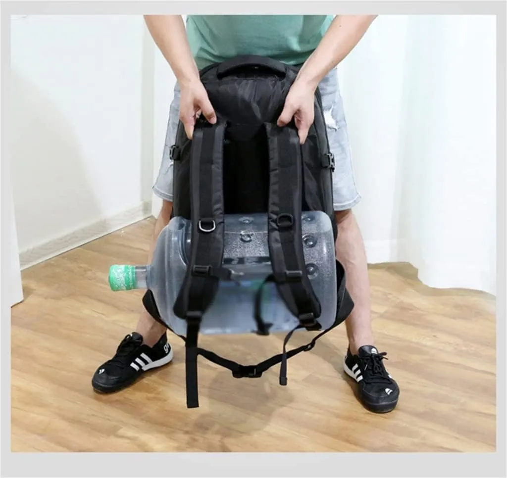 Mountaineering Backpack Rucksack 60L Outdoor Sports Bag Travel Backpack Hiking Backpack Hiking Bag(Black)