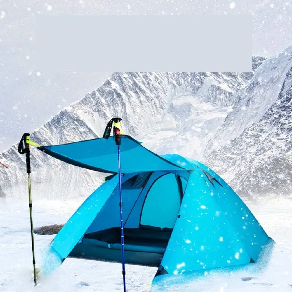 Mountaineering Tent Four Seasons Snow Tent Ultra-Light Double Layer Aluminium Pole Anti-Storm and Snow Outdoor Camping Professional for Hiking Travel