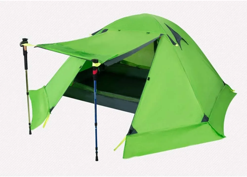 Mountaineering Tent Four Seasons Snow Tent Ultra-Light Double Layer Aluminium Pole Anti-Storm and Snow Outdoor Camping Professional for Hiking Travel