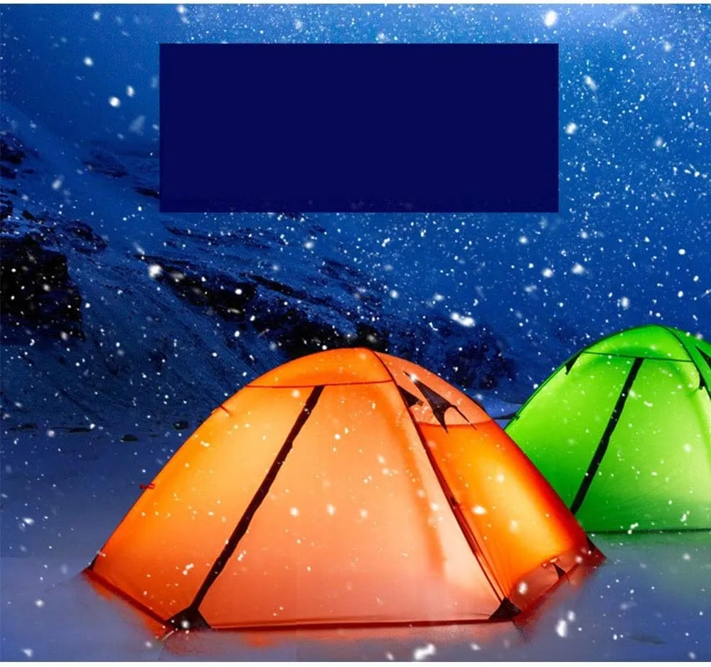 Mountaineering Tent Four Seasons Snow Tent Ultra-Light Double Layer Aluminium Pole Anti-Storm and Snow Outdoor Camping Professional for Hiking Travel