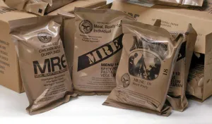 MREs (Ready-to-Eat) Meal Kits - Genuine U.S. Military Surplus Assorted Flavor - Nutritional Emergency Food Supply - Survival Food Rations Pack Date 2025 or Better for Camping and More - 6 Pack