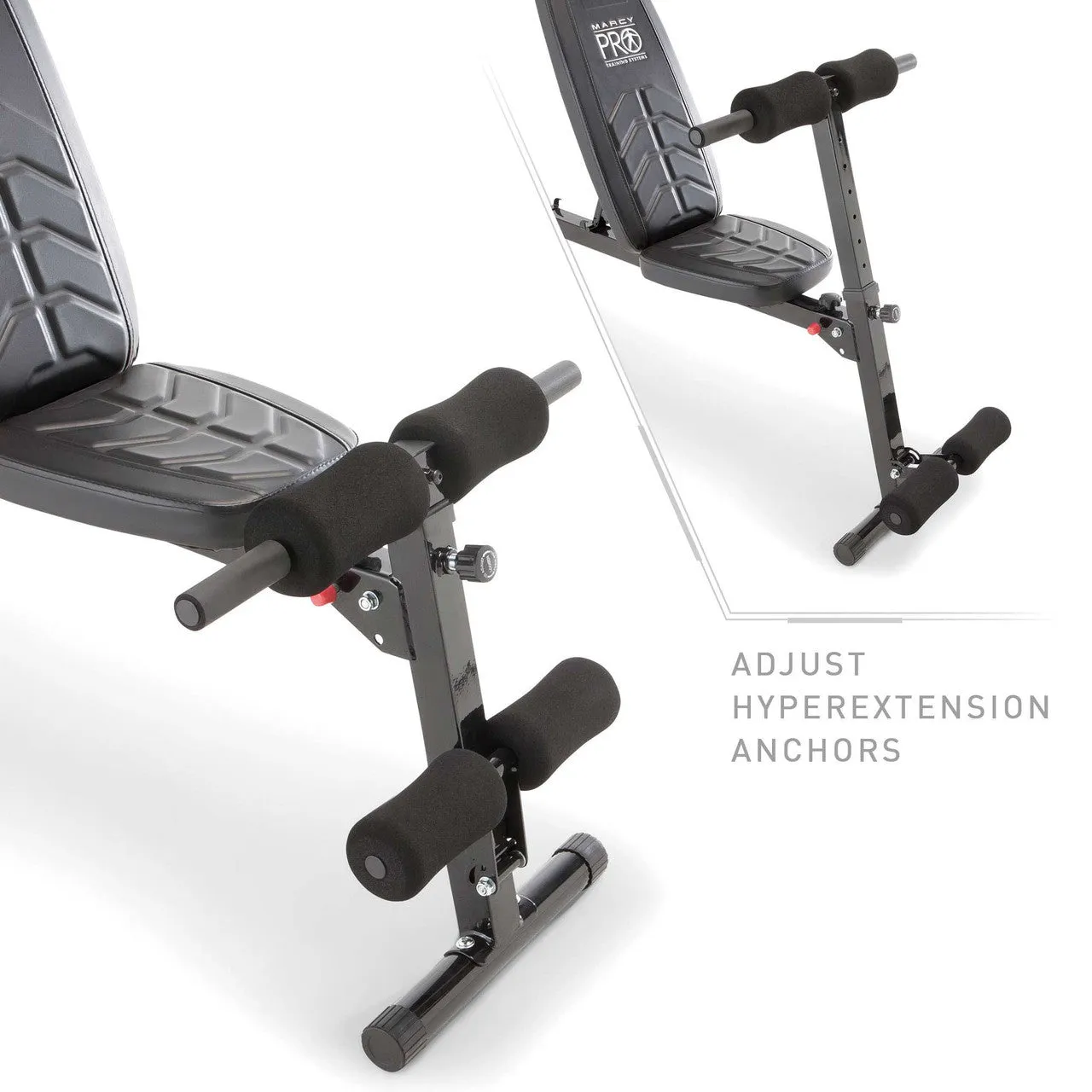 Multi-Position Utility Bench with Adjustable Hyper-Extension Anchor | PM-4880 Marcy - Retired