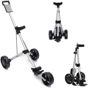 Multi-Purpose Golf Push Cart Golf Trolley 3 Wheel Push Pull Golf Cart Collapsible Cart One Second to Open and Close Folding Cart Lightweight Golf Carts with Score Board Foot Brake