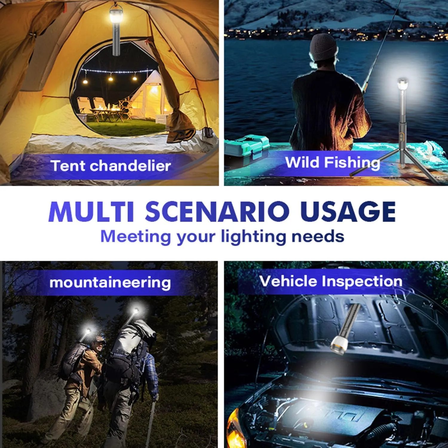 Multipurpose Camping Light with Stand & Remote Control