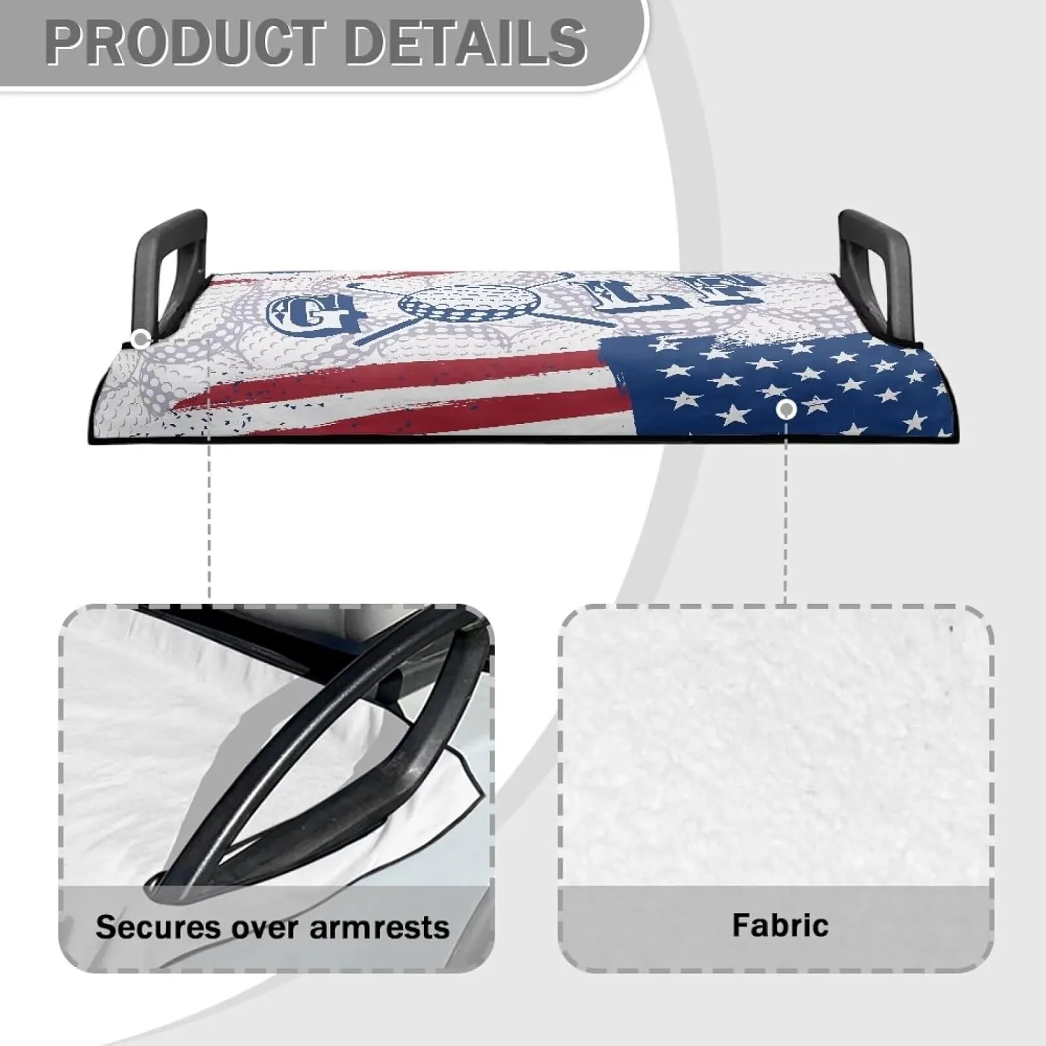 Mumeson Golf Cart Seat Covers Classic Golf Cart Essentials Lightweight Golf Blanket Breathable Golf Cart Cover