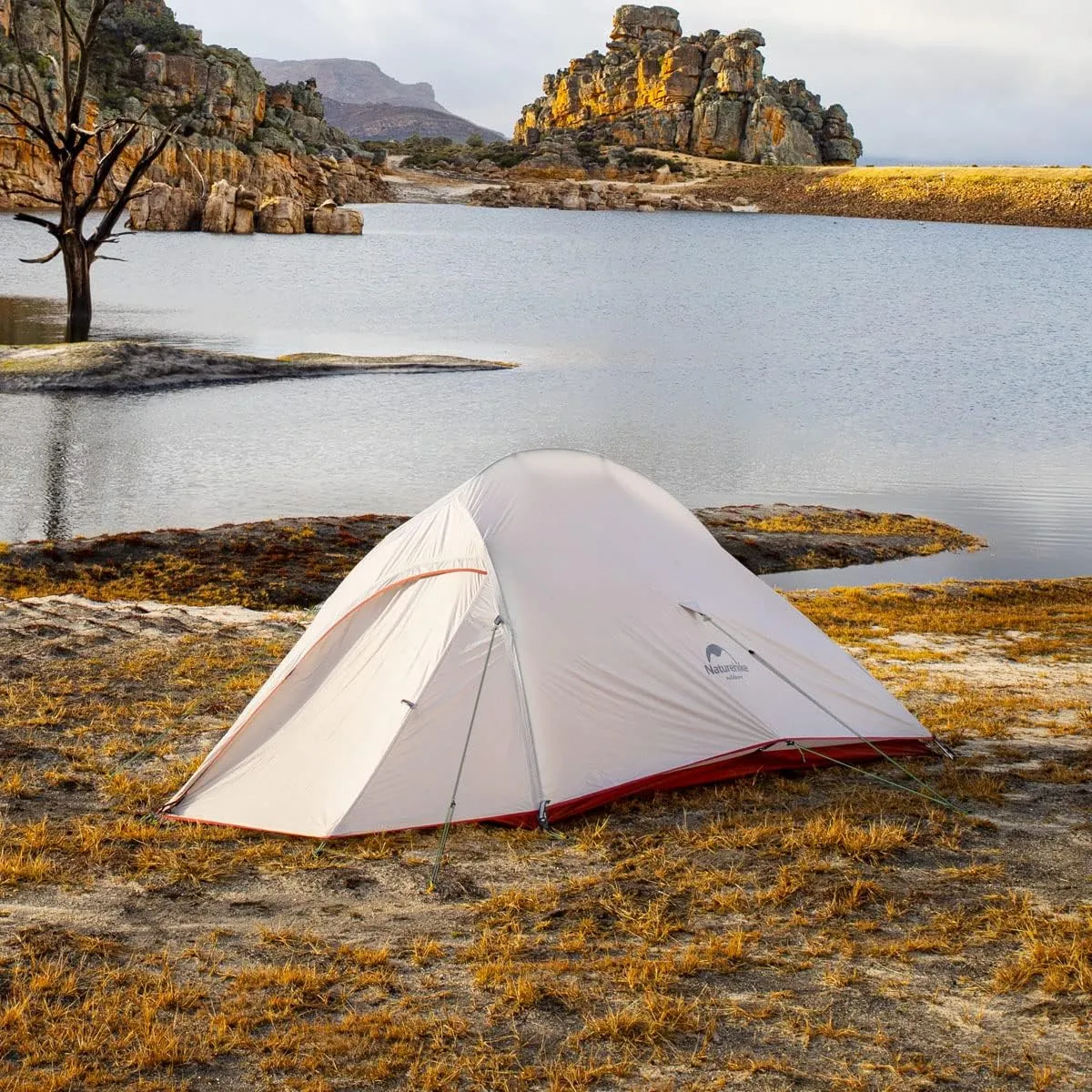 Naturehike Cloud-Up 2 Person Tent Lightweight Backpacking Tent with Footprint - Free Standing Ultralight Camping Hiking Backpack Tents Two Person Tent