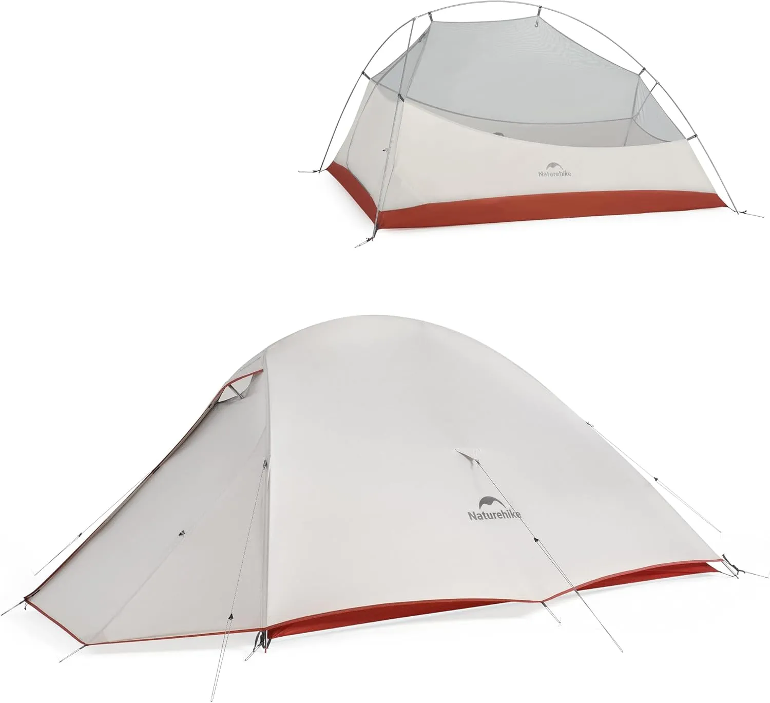 Naturehike Cloud-Up 2 Person Tent Lightweight Backpacking Tent with Footprint - Free Standing Ultralight Camping Hiking Backpack Tents Two Person Tent