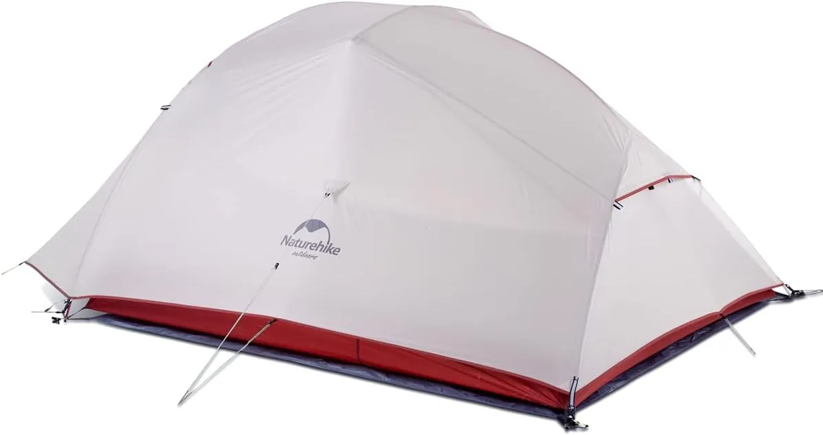 Naturehike Cloud-Up 3 Person Lightweight Backpacking Tent with Footprint - 3 Season Free Standing Dome Camping Hiking Waterproof Backpack Tents