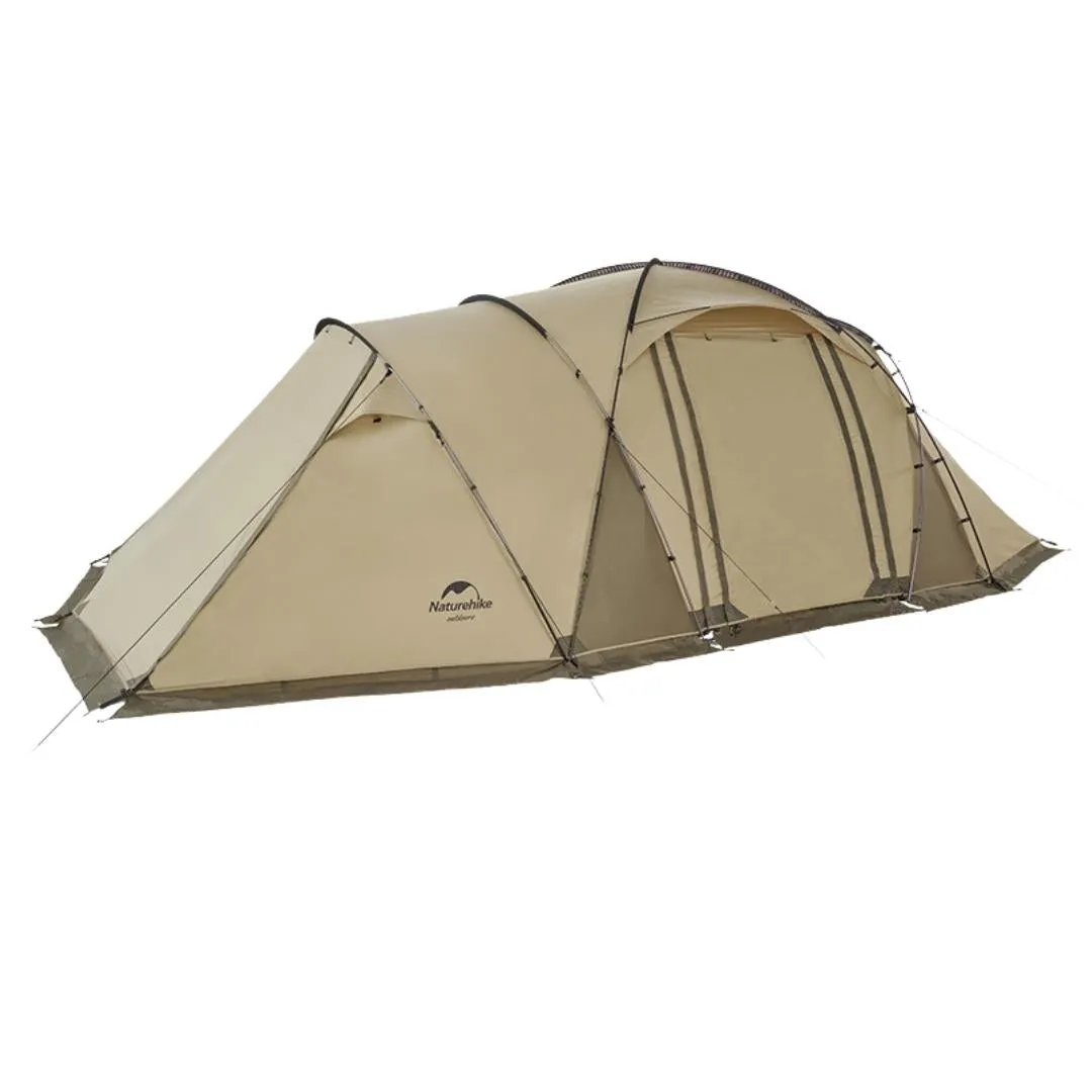 Naturehike  UPF50  Aries Beta Tunnel Tent For 4-6 Man - Khaki