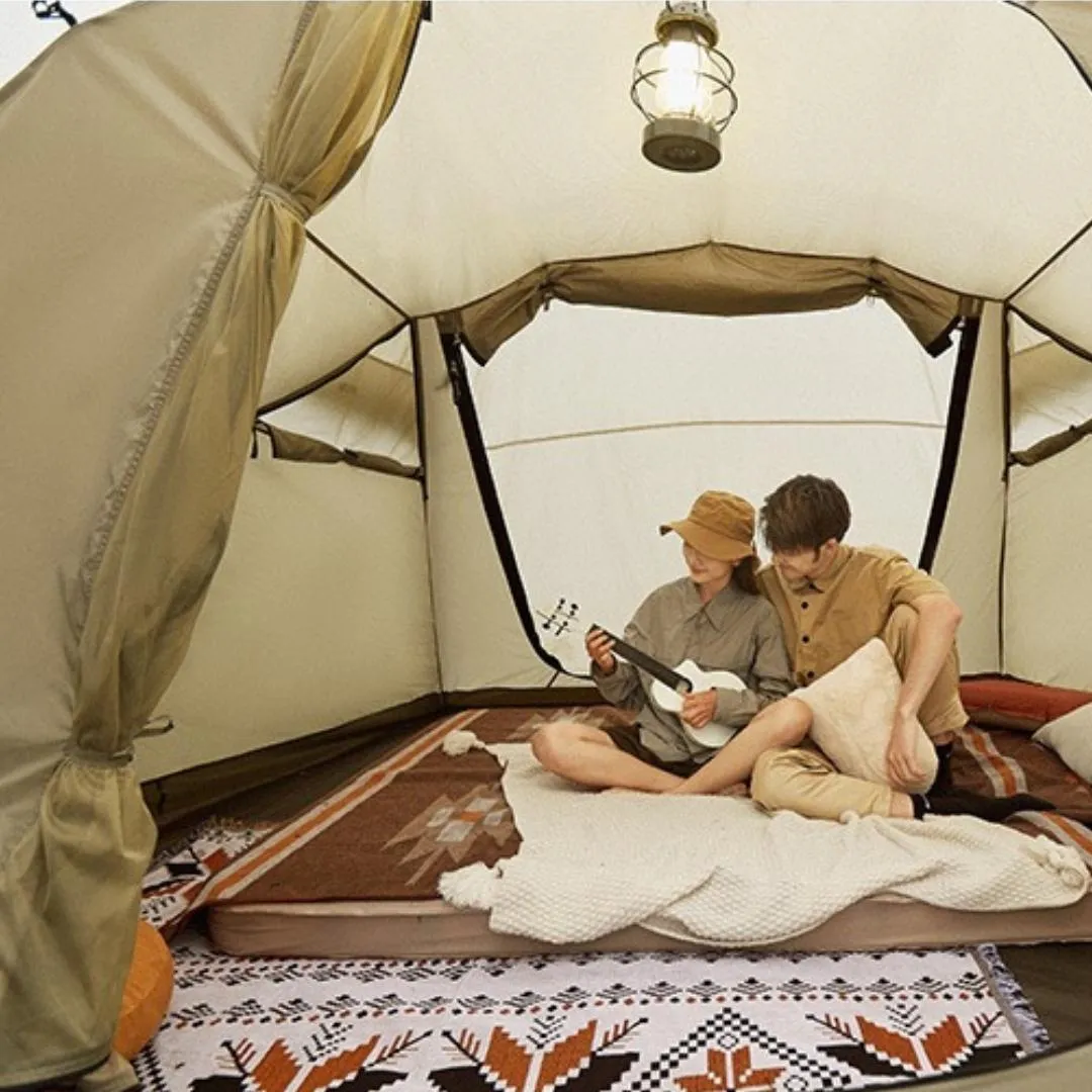 Naturehike  UPF50  Aries Beta Tunnel Tent For 4-6 Man - Khaki
