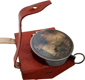 Nautical Compass Maritime Vintage Titanic Brass Magnetic Pocket Compass Functional Navigation Tool for Outdoor Camping Hiking Home Table Decor Gift