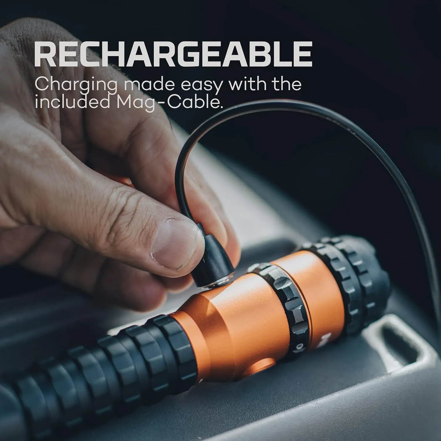 NEBO Master Series FL3000 Flashlight | 3000 Lumens, 5 Light Modes, Rechargeable Waterproof LED Flashlight, Powerful Magnetic Base, Perfect for Camping & Hunting, Includes Charging Cable