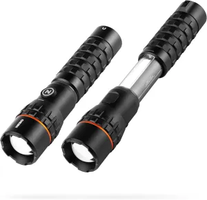 NEBO SLYDE KING Flashlight | High Lumens, Rechargeable COB Work Light & LED Flashlight, Waterproof, Magnetic Base, Great for Camping & Hunting, Includes Charging Cable