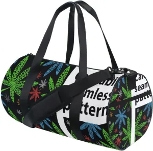Neon Bright Colors Abstract Liquid Ink Paint Marble Texture Duffel Bag, Foldable Canvas Travel Tote for Gym Sports with Inner Pockets, Durable Lightweight Fitness Bag for Overnight Workout
