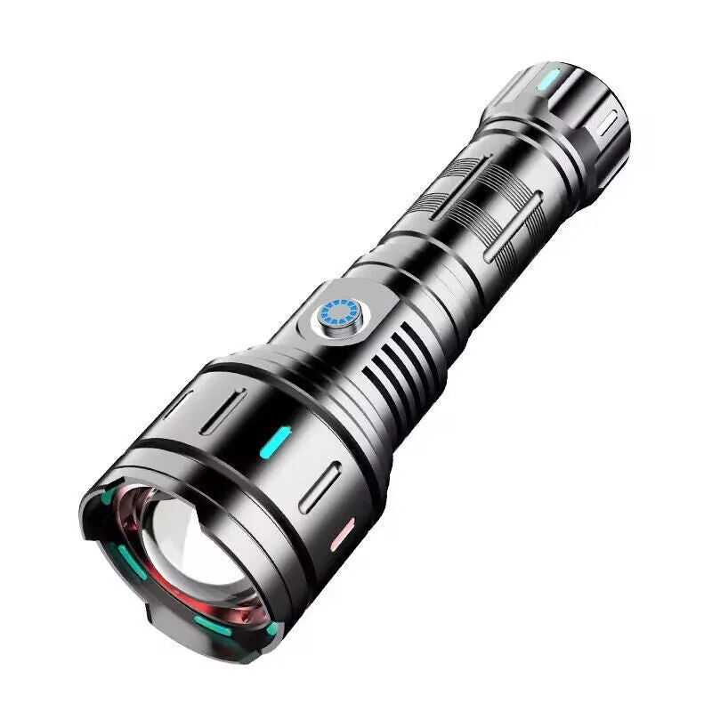 New 800W LED Ultra Powerful Long-Range Flashlight with 26650 Rechargeable Batteries High Power LED Flashlights 3500M Long Range Torch Outdoor Tactical Lantern