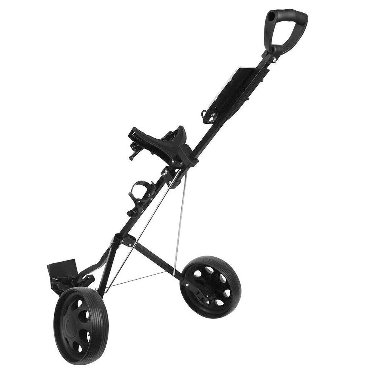 New Foldable Aluminum Golf Push Pull Trolley Cart Lightweight Buggy for Easy Transport