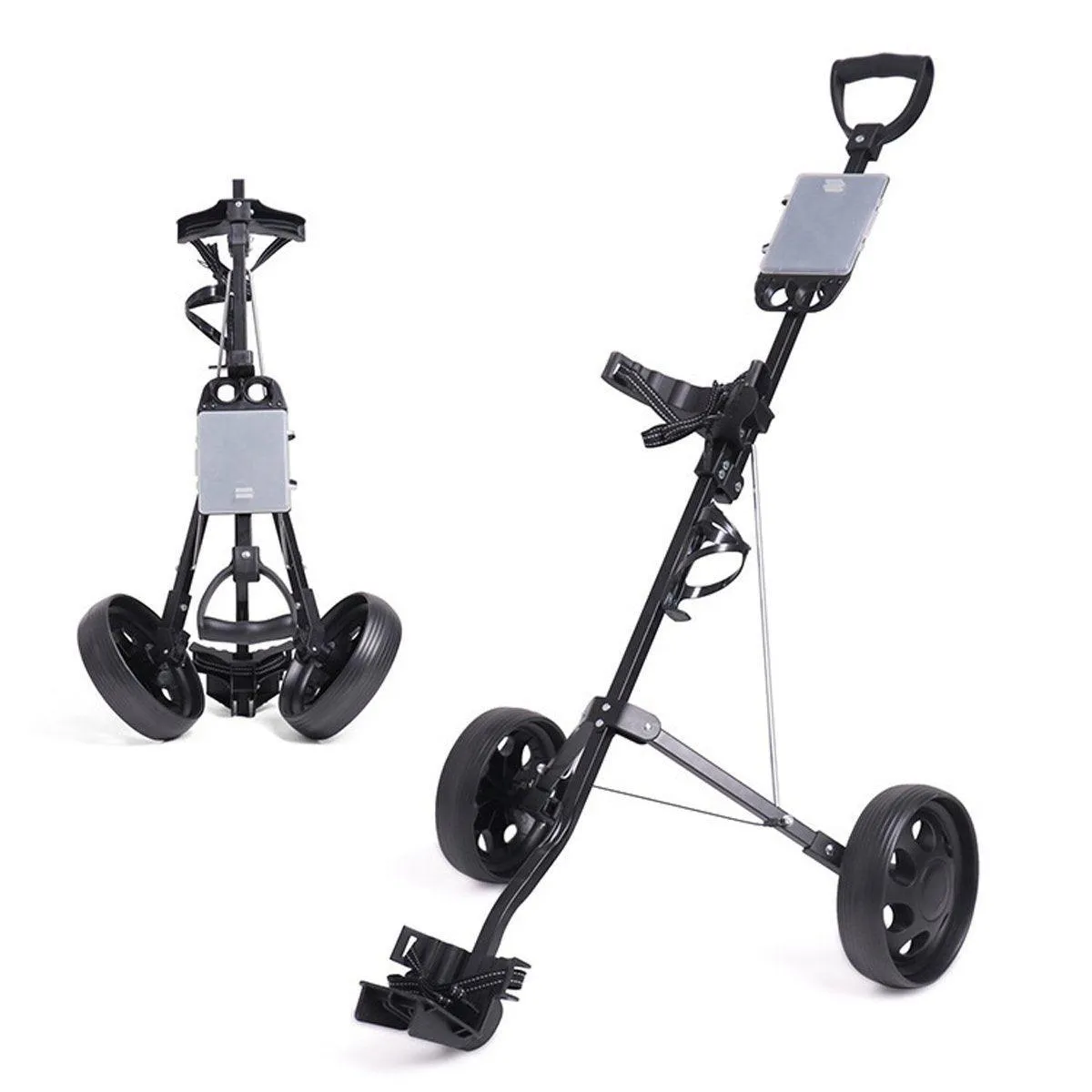 New Foldable Aluminum Golf Push Pull Trolley Cart Lightweight Buggy for Easy Transport
