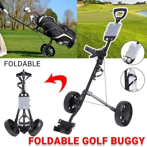 New Foldable Aluminum Golf Push Pull Trolley Cart Lightweight Buggy for Easy Transport