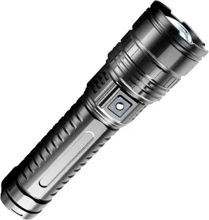 New White Strong Light Long-Range Multi-Functional Type-C Charging Lamp Mode LED Flashlight