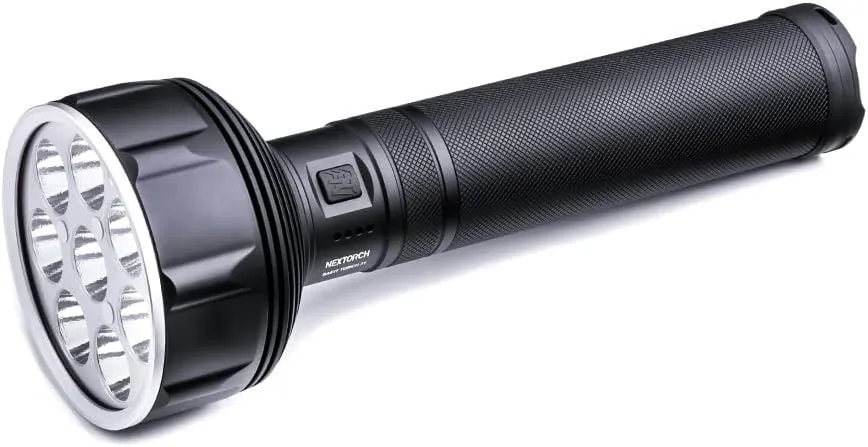 NEXTORCH Saint Torch 31 Flashlight High Lumens, 20000 Lumen Rechargeable Ultra-Bright Search Light, 740m Long-Range Illumination, 8 high Performance LEDs Designed for Search and Rescue Missions
