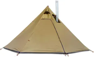NIEH Tent Hot Tents with Stove Hole Windows Outdoor Camping Family Teepee Tent for 2-4 Person
