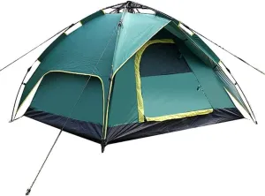 NIEH Tent,Camping Family Waterproof Camping Tent,Outdoor Double Layer Ventilation 3-4 People Orange