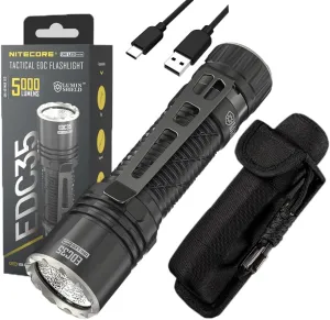 Nitecore EDC35 High Power 5000 lumens NiteLab UHi 40 Max LED Rechargeable Flashlight